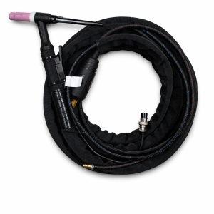 Coiled Black TIG Welding Torch Assembly